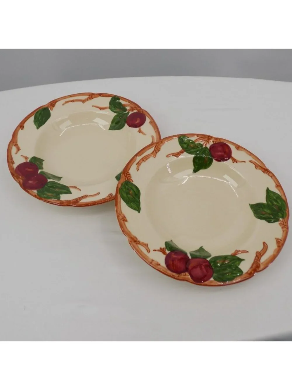 Set of 2 Franciscan Apple Rimmed Soup Bowl 8 1/2